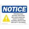 Signmission OSHA, PPE Required Beyond This Point With Symbol, 10in X 7in Rigid Plastic, OS-NS-P-710-L-17764 OS-NS-P-710-L-17764 - alternate 1